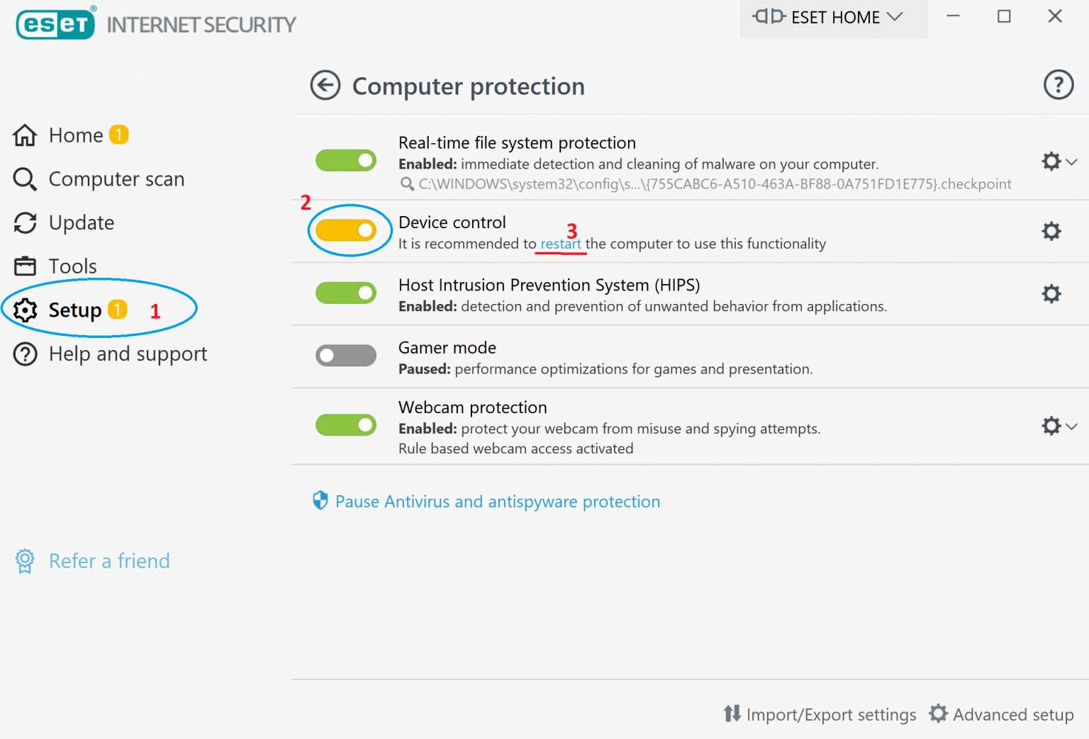 device control یا کنترل دستگاه ها در نود 32 و محصولات eset - نود 32 فور یو